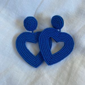 Bauble bar heart earrings